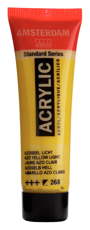 Amsterdam Acrílico 20 ml Color Amarillo Azo Claro 268