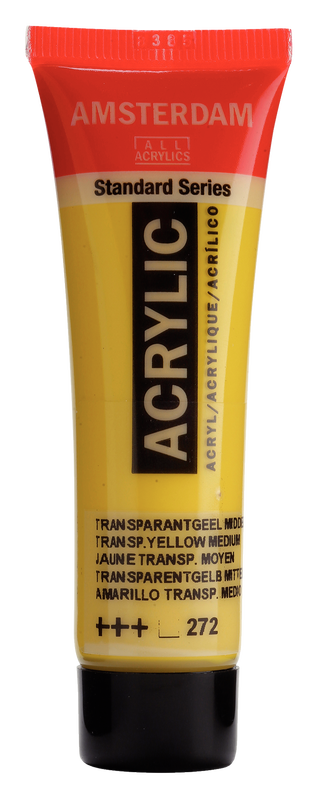 Acrylic 20 ml Color Yellow Transparent Medium 272