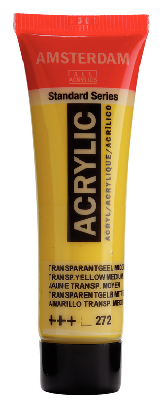 Amsterdam Acrílico 20 ml Color Amarillo Transparente Medio 272