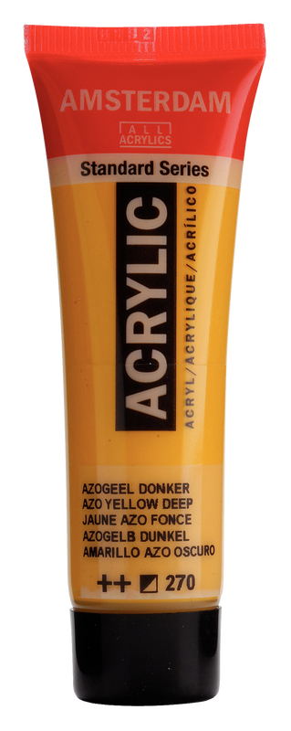 Acrylic 20 ml Color Dark Azo Yellow 270