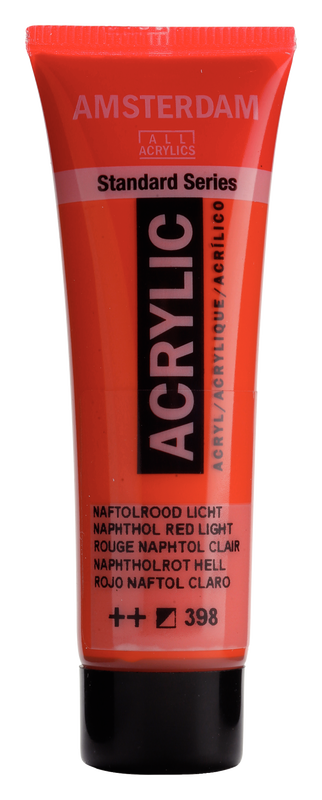 Amsterdam Acrílico 20 ml Color Rojo Naftol Claro 398