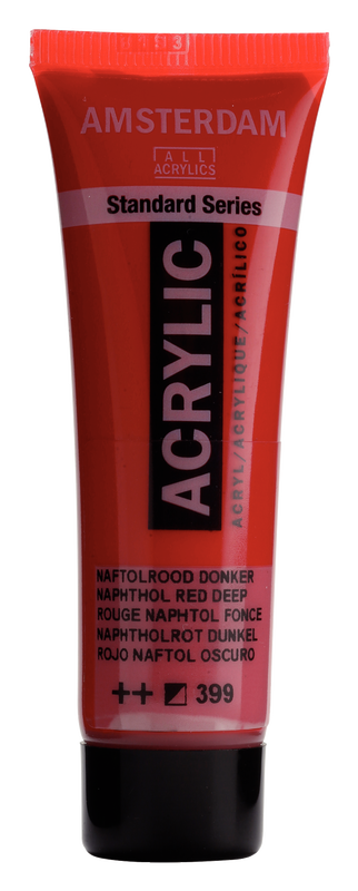 Amsterdam Acrílico 20 ml Color Rojo Naftol Oscuro 399