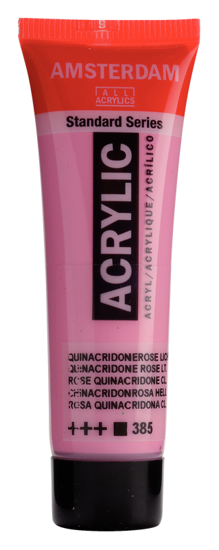 Acrylic 20 ml Color Pink Quinacridone Clear 385