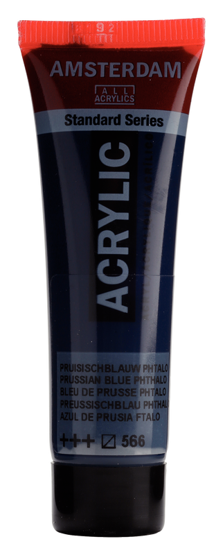 Amsterdam Acrílico 20 ml Color Azul De Prusia Ftalo 566