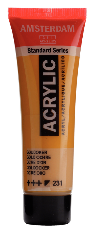 Acrylic 20 ml Color Ochre Gold 231