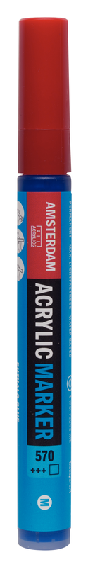 Amsterdam Acrylmarker Medium point Acrylmarker Nummer 570 Farbe Phthalo Blue