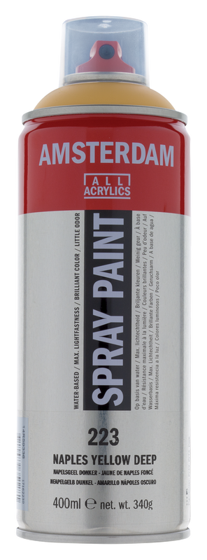 Amsterdam Acrylic Spray Number 223 Color Dark Naples Yellow 400ml