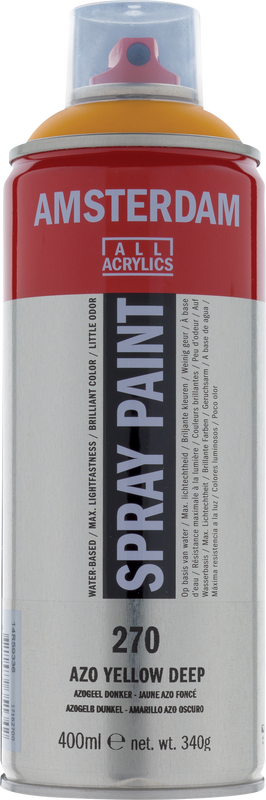 Amsterdam Acrylspray Nummer 270 Farbe Dunkles Azogelb 400ml