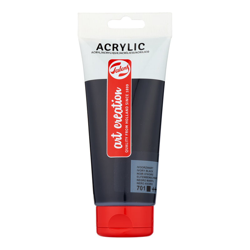 Acrylic 200 ml Color Ivory Black 701