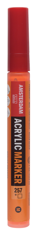 Amsterdam Acrylmarker Medium point Acrylmarker Nummer 257 Farbe Reflex Orange