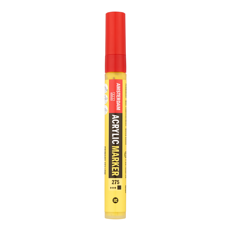 Amsterdam Rotulador Acrílico Punta Media () Acrylic Marker Número 275 Color Amarillo Primario