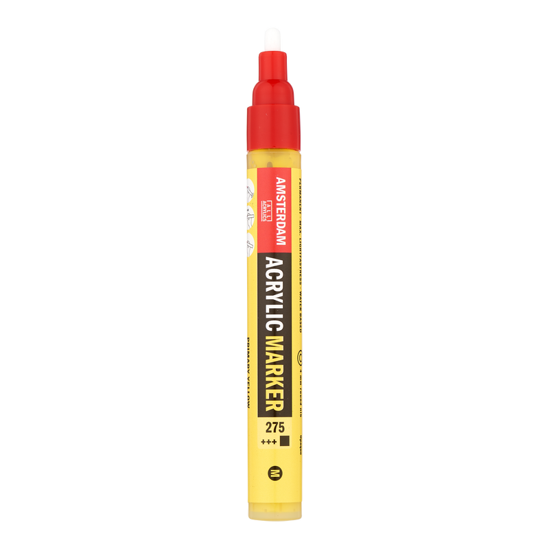 Amsterdam Rotulador Acrílico Punta Media () Acrylic Marker Número 275 Color Amarillo Primario