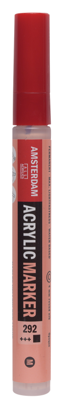 Amsterdam Rotulador Acrílico Punta Media () Acrylic Marker Número 292 Color Amarillo Nápoles Rojo Claro