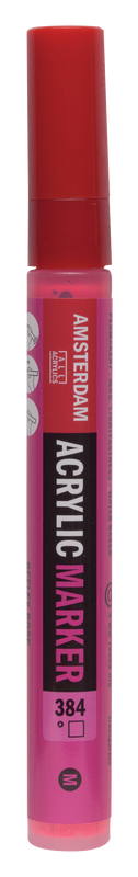 Amsterdam Acrylic Marker Medium Point Acrylic Marker Number 384 Color Reflex Pink