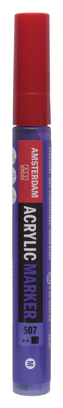 Amsterdam Acrylic Marker Medium Point Acrylic Marker Number 507 Color Ultramarine Blue Violet