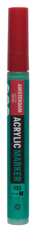 Amsterdam Acrylic Marker Medium Point Acrylic Marker Number 615 Color Emerald Green