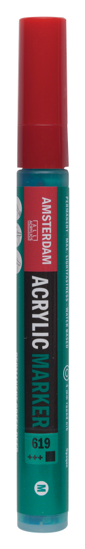 Amsterdam Acrylmarker Medium point Acrylmarker Nummer 619 Farbe Dark Permanent Green