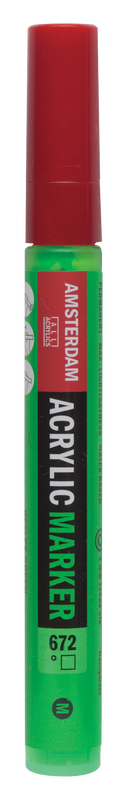 Amsterdam Acrylic Marker Medium Point Acrylic Marker Number 672 Color Reflex Green