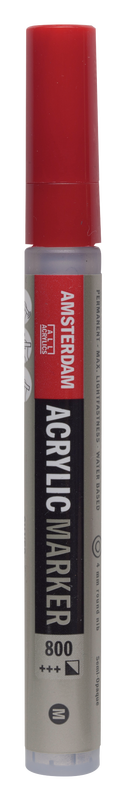 Amsterdam Acrylic Marker Medium Point Acrylic Marker Number 800 Color Silver