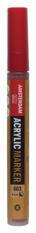 Amsterdam Acrylic Marker Medium Point Acrylic Marker Number 803 Color Dark Gold