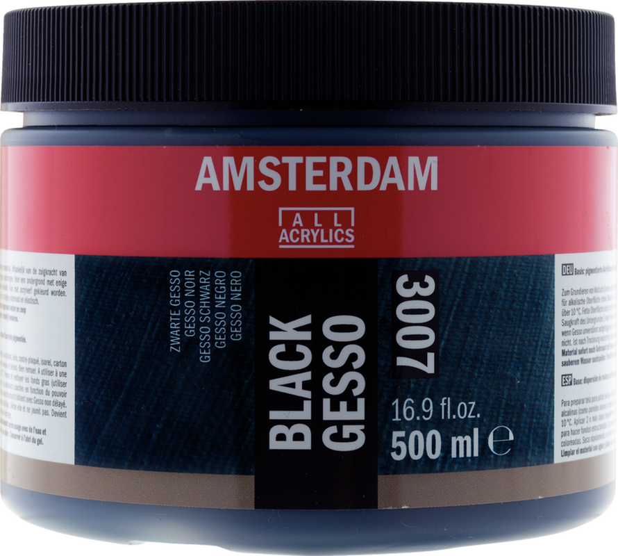 Amsterdam Gesso Negro para acrílico 3007 500ml