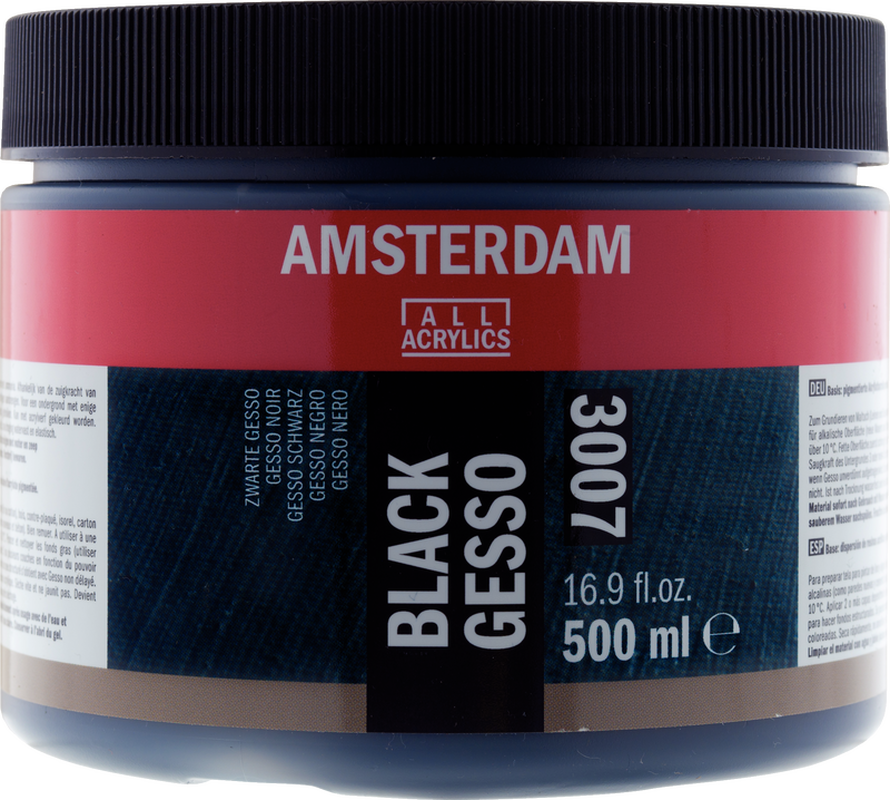 Amsterdam Gesso Schwarz für Acryl 3007 500ml