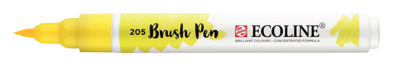 Talens Rotulador Brush Pen Ecoline  Número 205 Color Amarillo Limón (Primario)