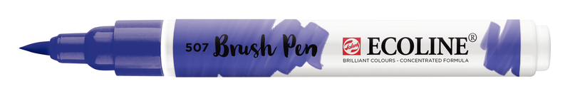 Talens Rotulador Brush Pen Ecoline  Número 507 Color Azul Ultramar Violeta