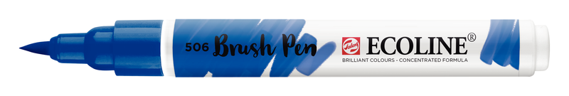 Talens Rotulador Brush Pen Ecoline  Número 506 Color Azul Ultramar
