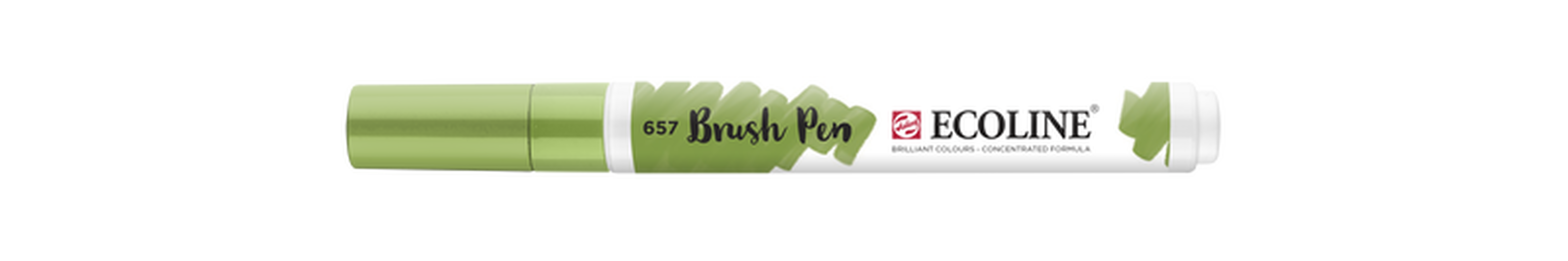 Talens Rotulador Brush Pen Ecoline  Número 657 Color Verde Bronce