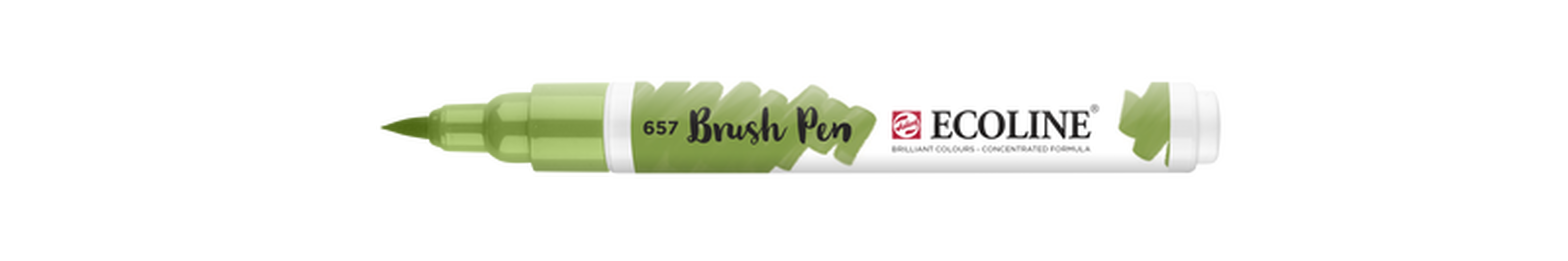 Talens Rotulador Brush Pen Ecoline  Número 657 Color Verde Bronce