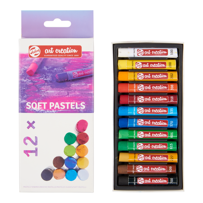 Art Creation Set de Soft Pastel x 12 barras redondas