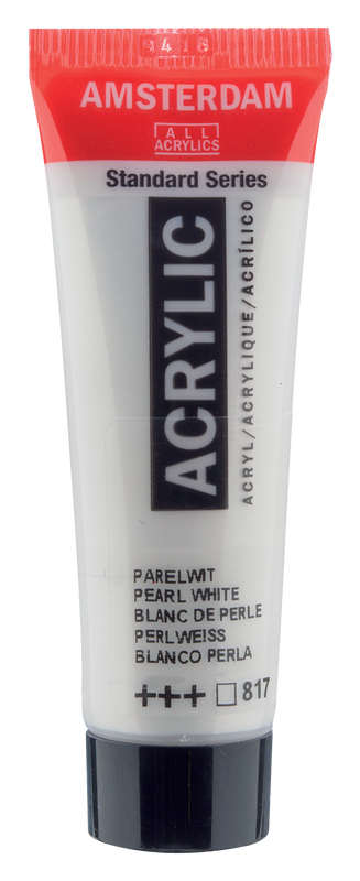 Acrylic 20 ml Color Pearl White. 817