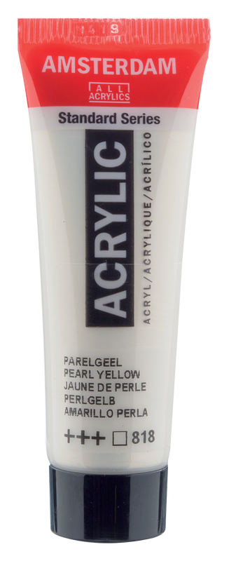 Acrylic 20 ml Color Pearl Yellow. 818