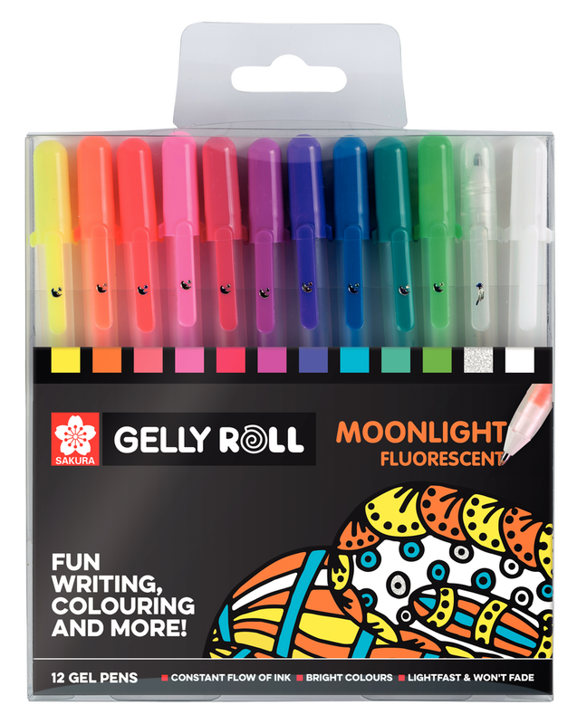 Sakura Talens Set of 12 Gelly Moonlight markers