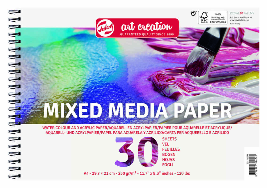 Art Creation Multi-technique Pad 250gr A4 30 Sheets