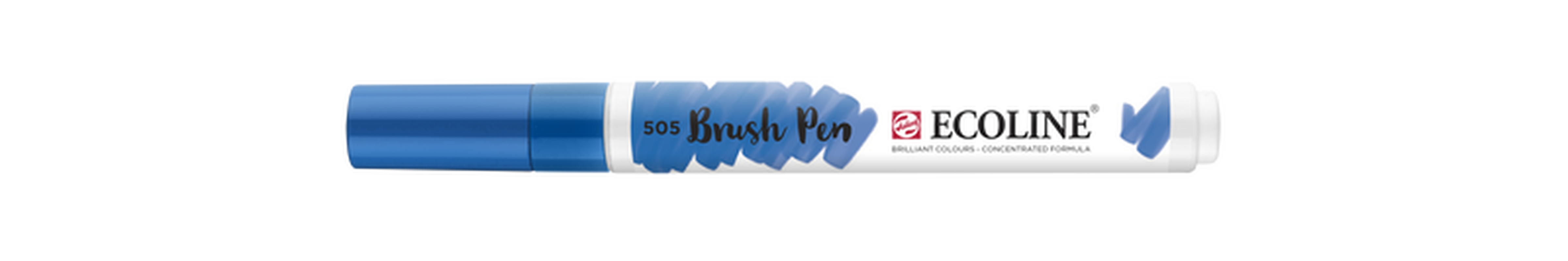 Talens Rotulador Brush Pen Ecoline  Número 505 Color Azul Ultramar Claro