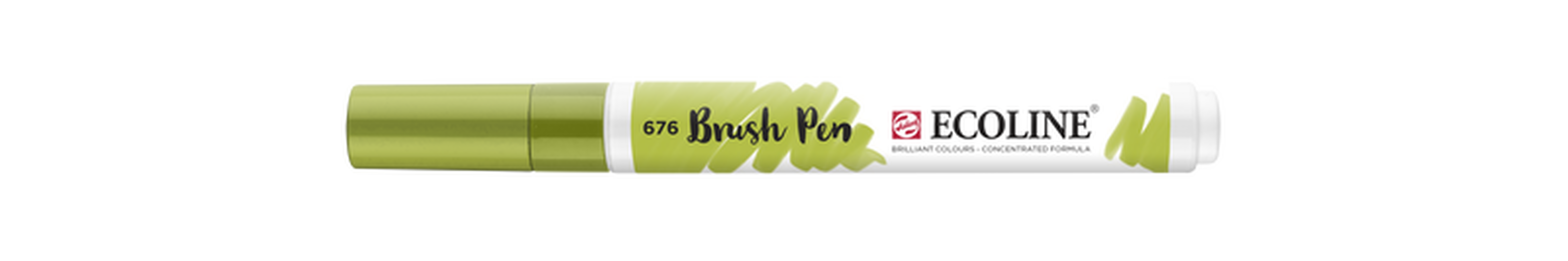 Talens Rotulador Brush Pen Ecoline  Número 676 Color Verde Hierba