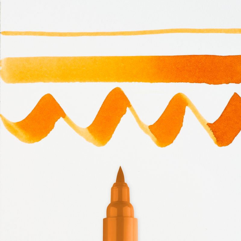 Talens Brush Pen Ecoline marker Number 245 Color Saffron
