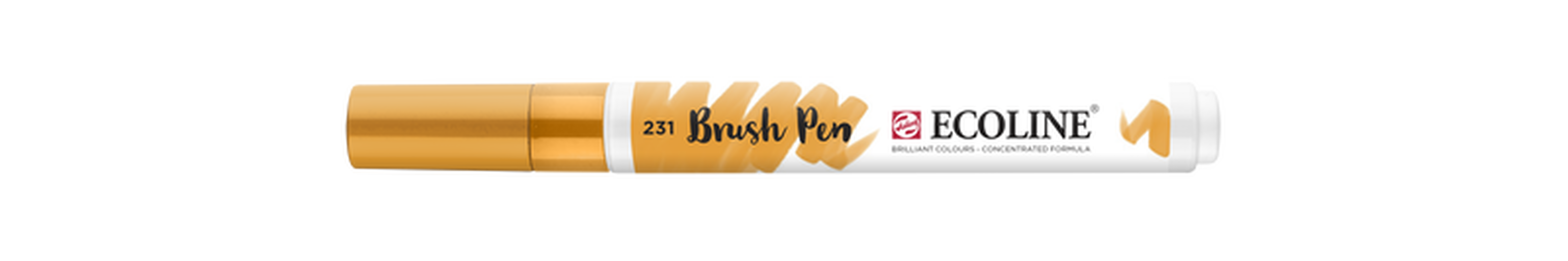 Talens Brush Pen Ecoline Number 231 Color Ochre Gold