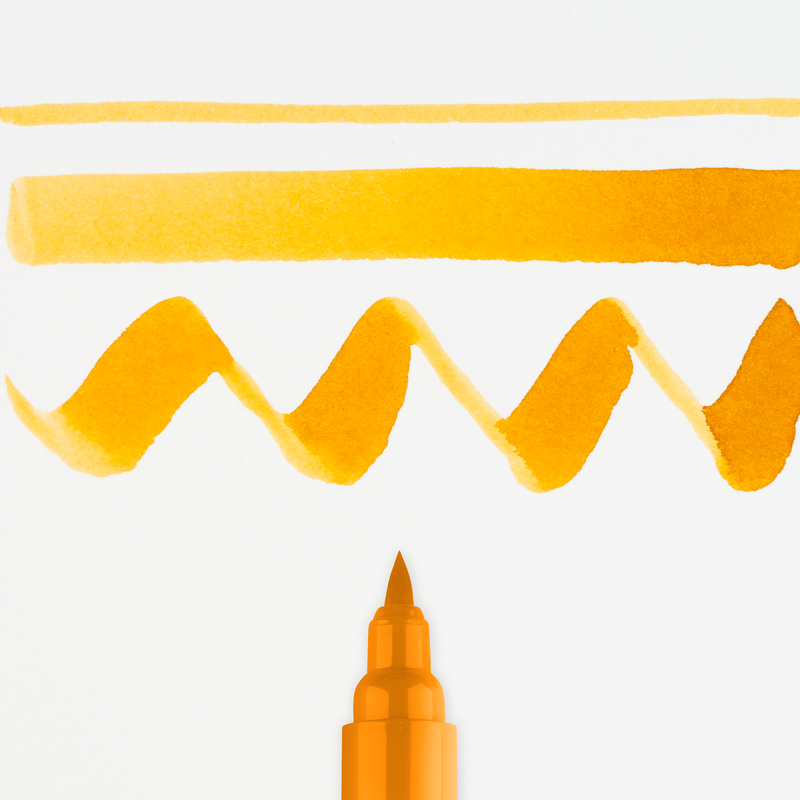 Talens Brush Pen Ecoline Number 231 Color Ochre Gold
