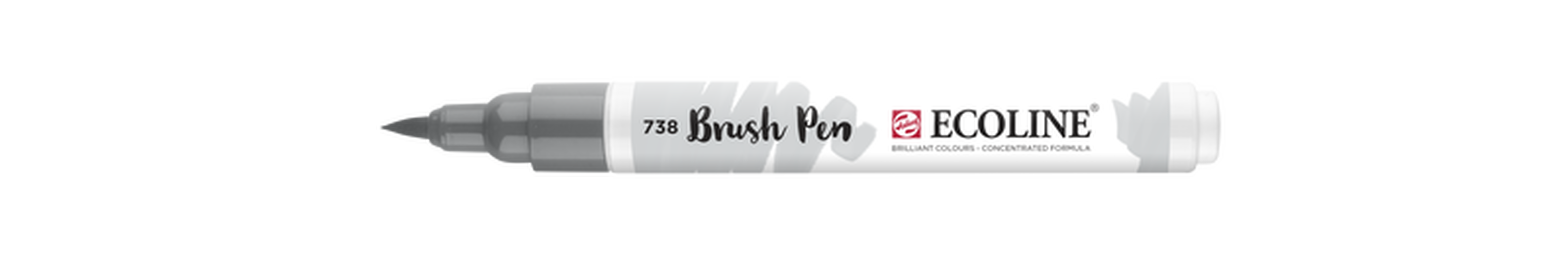 Talens Brush Pen Ecoline Marker Number 738 Color Light Cool Grey