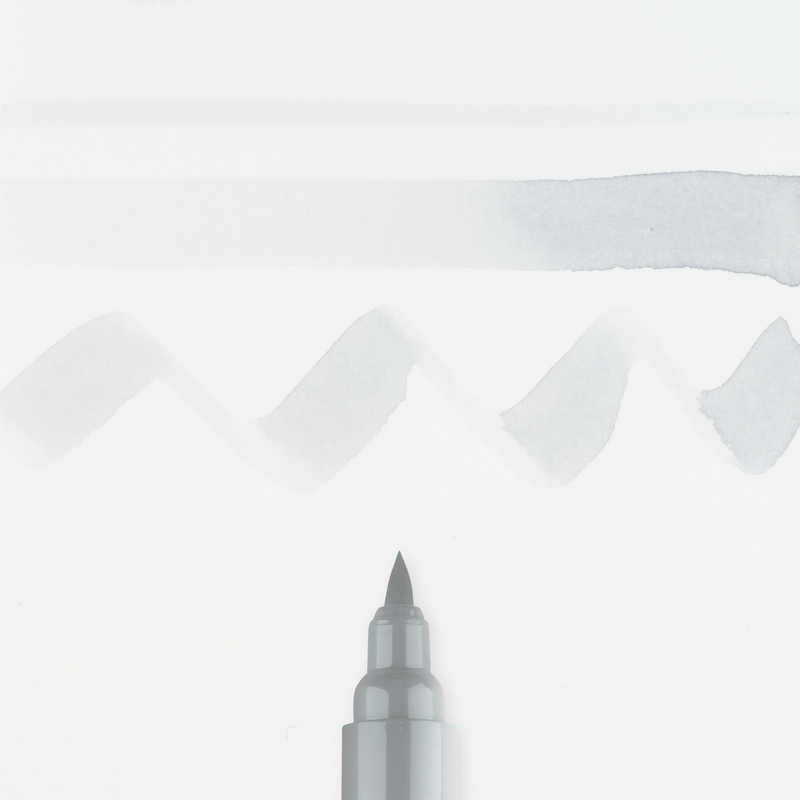 Talens Brush Pen Ecoline Marker Number 738 Color Light Cool Grey