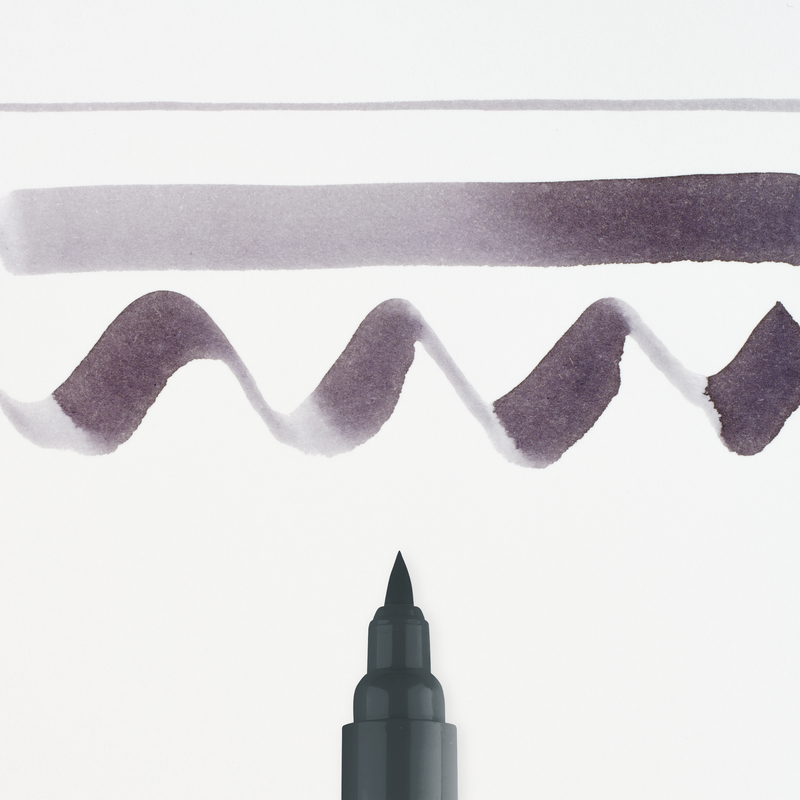 Talens Rotulador Brush Pen Ecoline  Número 706 Color Gris Oscuro