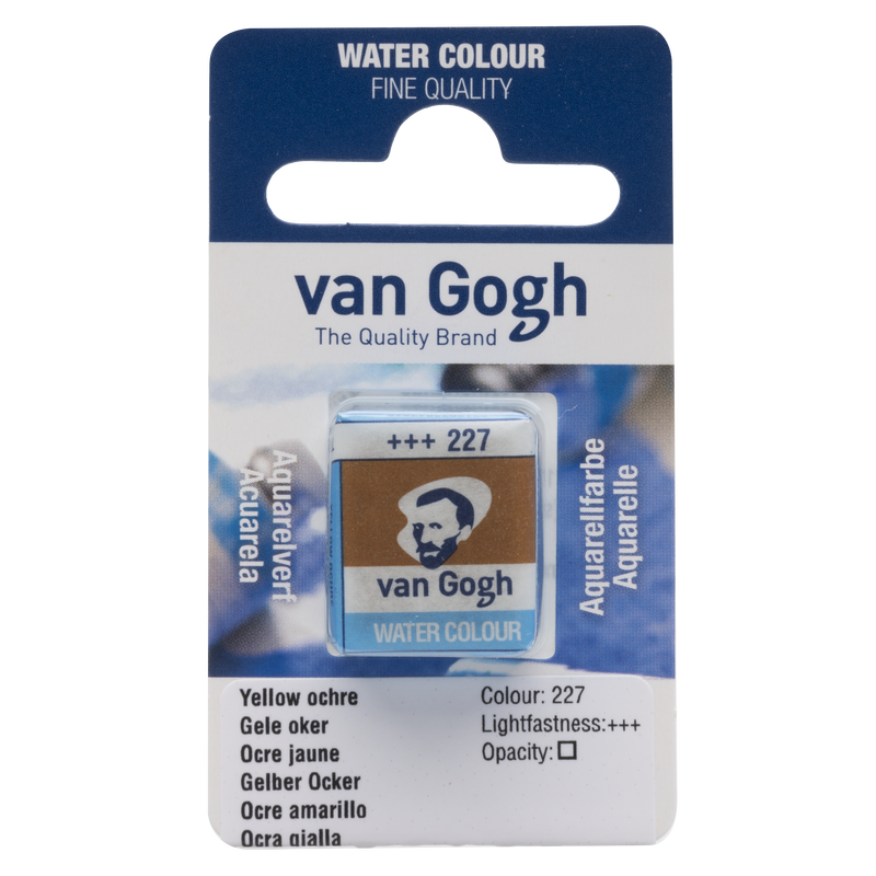 Van Gogh Watercolor 1/2 Godet No. 227 Yellow Ochre Color