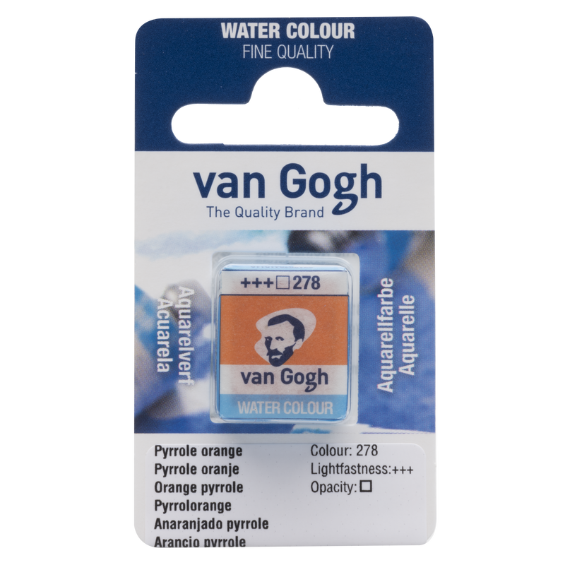 Aquarell Van Gogh 1/2 Godet Nr. 278 Orange Farbe Pyrrol