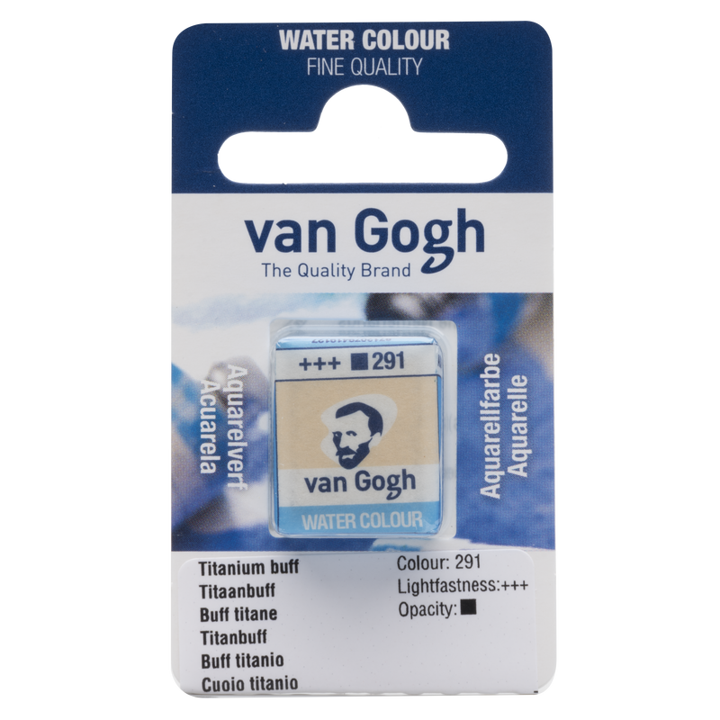 Watercolor Van Gogh 1/2 Godet No. 291 Color Buff Titanium