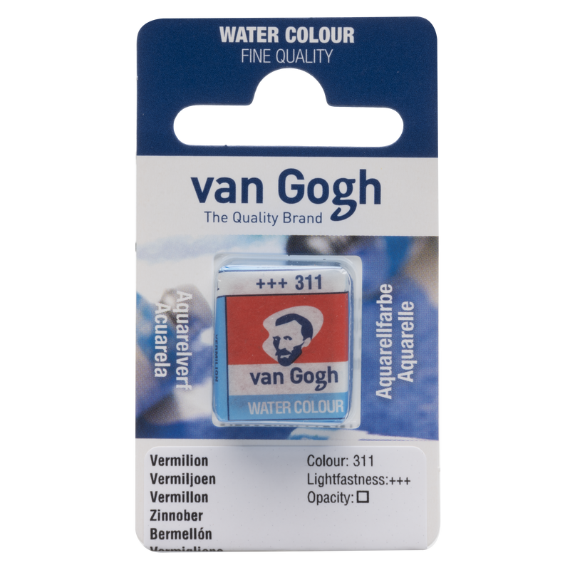 Van Gogh Aquarell Van Gogh 1/2 Godet Nr. 311 Zinnoberrote Farbe