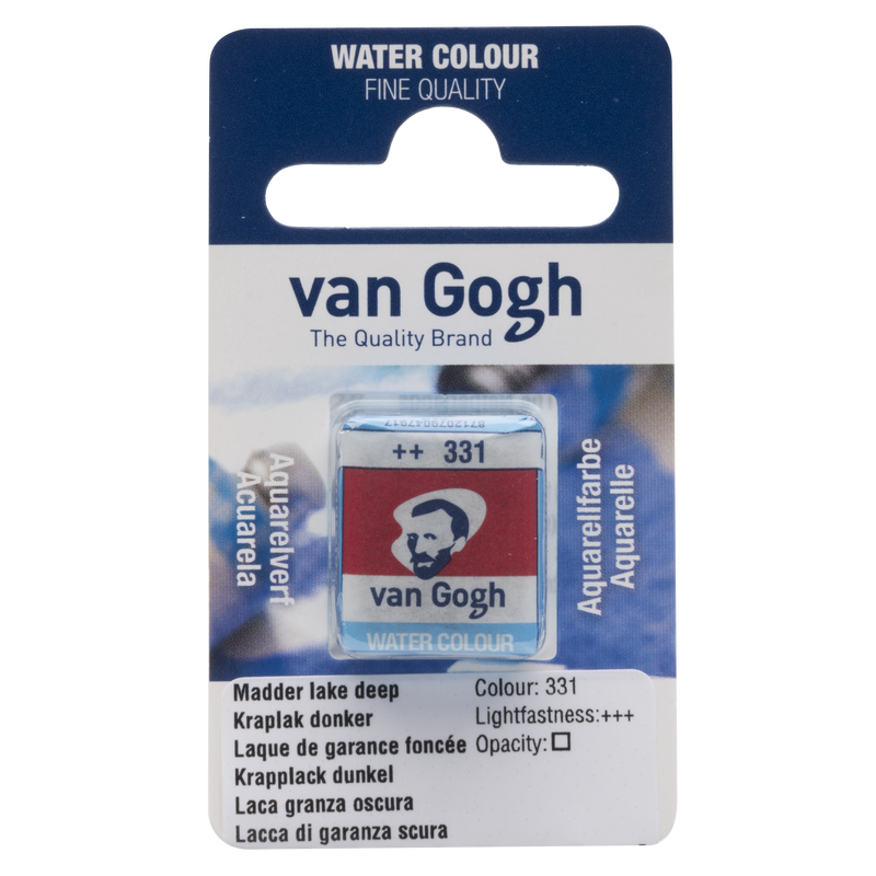 Van Gogh Watercolor 1/2 Godet No. 331 Dark Grenache Lacquer Color