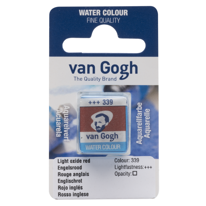 Van Gogh Watercolor 1/2 Godet No. 339 English Red Color